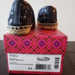 Tori Burch Bright Navy Espadrilles 6.5